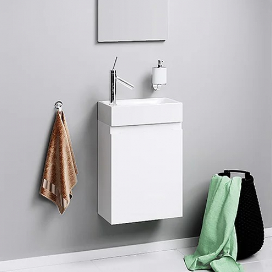 Тумба с раковиной AQWELLA Leon MP 40 белая