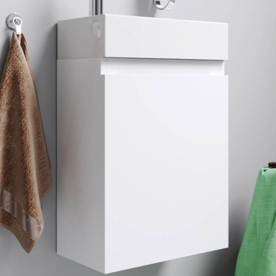 Тумба с раковиной AQWELLA Leon MP 40 белая