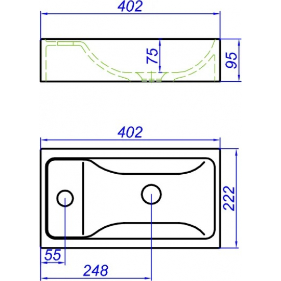 Тумба с раковиной AQWELLA Leon MP 40 белая