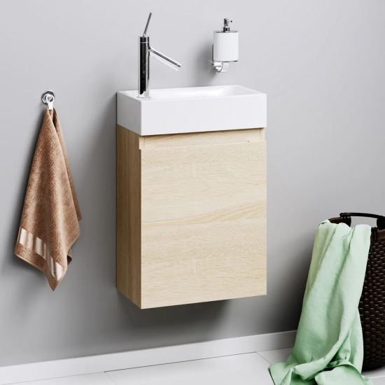 Тумба с раковиной AQWELLA Leon MP 40 дуб сонома