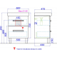 Тумба с раковиной AQWELLA Neo 60 напольная
