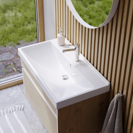 Тумба с раковиной AQWELLA Urban 100 подвесная, дуб давос