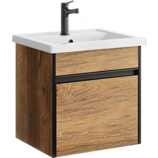 Тумба с раковиной AQWELLA Urban 50 подвесная, дуб балтийский