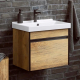 Тумба с раковиной AQWELLA Urban 60 подвесная, дуб балтийский