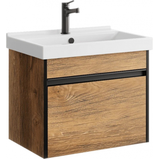 Тумба с раковиной AQWELLA Urban 60 подвесная, дуб балтийский