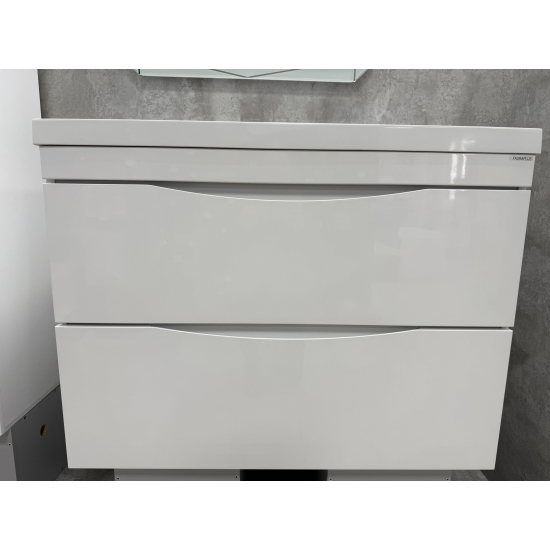 Тумба с раковиной AURA Андрея 100-2 напольная, белая