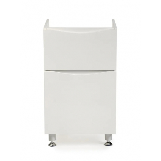 Тумба с раковиной AURA Андрея 50-2 напольная, белая 
