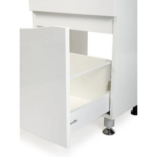 Тумба с раковиной AURA Андрея 50-2 напольная, белая 