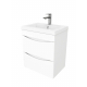 Тумба с раковиной AURA Андрея 50-2 пд подвесная, белая