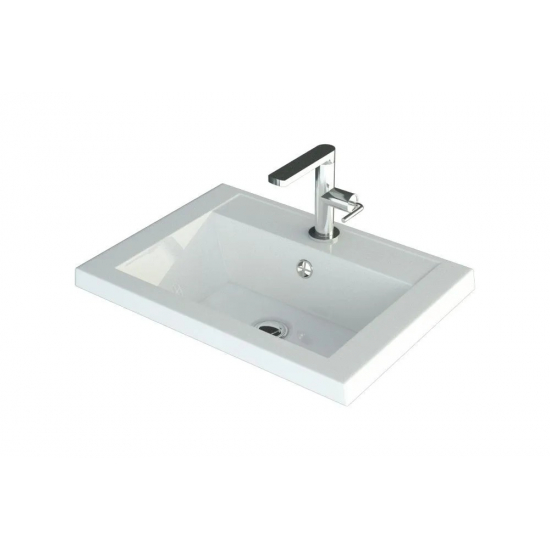 Тумба с раковиной AURA Андрея 50-2 пд подвесная, белая