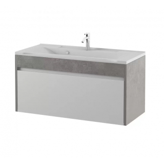 Тумба с раковиной AURA Элен 100 пд подвесная