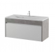 Тумба с раковиной AURA Элен 100 пд подвесная