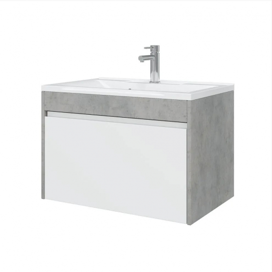 Тумба с раковиной AURA Элен 65-1 пд подвесная