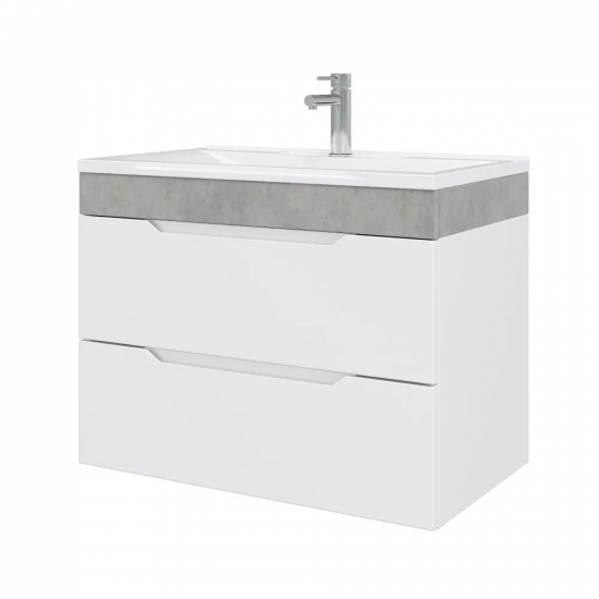 Тумба с раковиной AURA Элен 65-2 пд подвесная