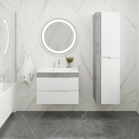 Тумба с раковиной AURA Элен 80-2 пд подвесная