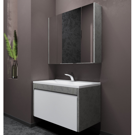 Тумба с раковиной AURA Элен 90-1 пд повесная