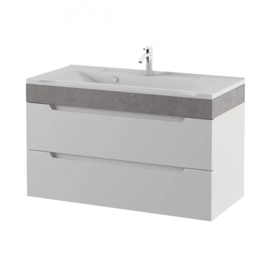 Тумба с раковиной AURA Элен 90-2 пд подвесная