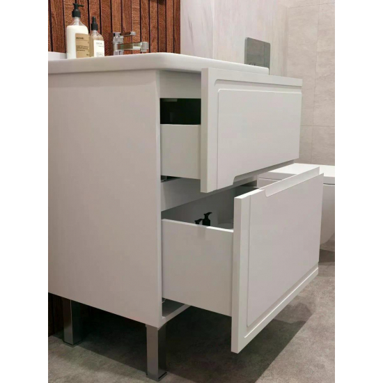 Тумба с раковиной AURA Izabel 60-2 напольная, белая