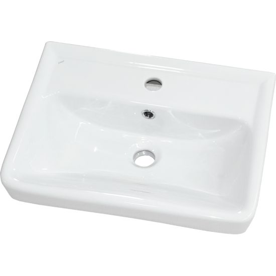 Тумба с раковиной AURA Мини 50 R правая, белая