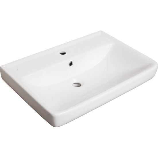 Тумба с раковиной AURA Палермо 70-2 напольная, белая