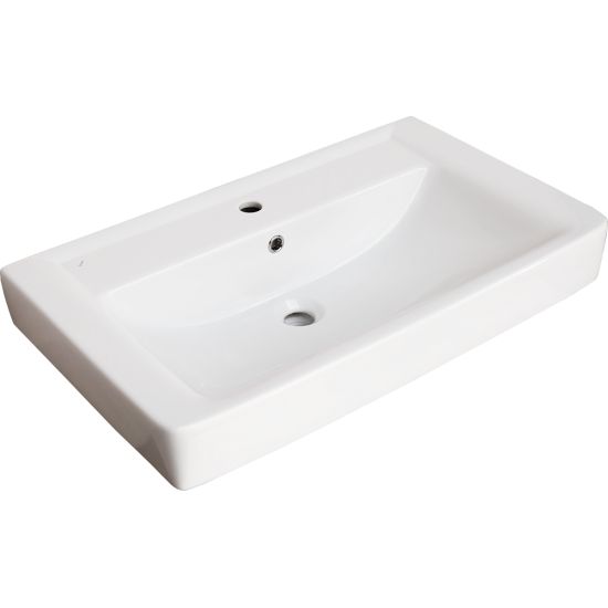 Тумба с раковиной AURA Палермо 80-2 пд подвесная, белая