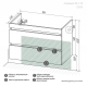 Тумба с раковиной AURA Сантельмо 80-2 пд подвесная, белая