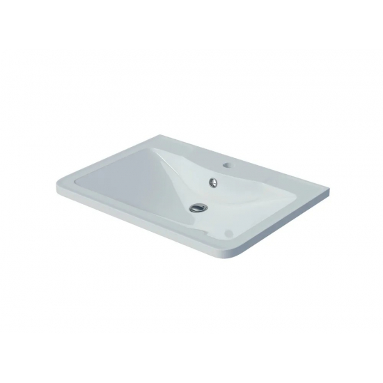 Тумба с раковиной AURA Токио 60-2 пд подвесная, белая