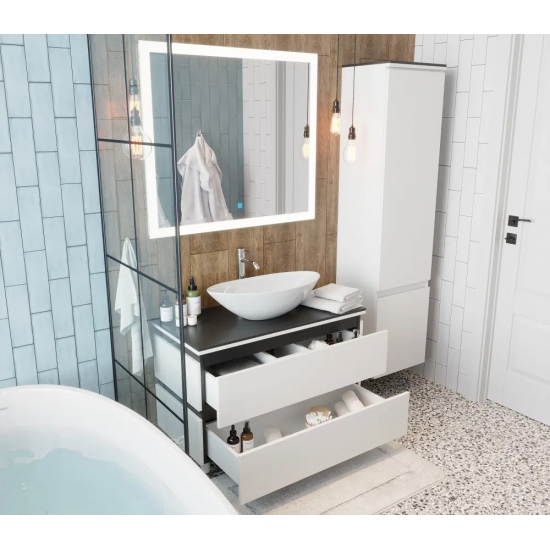 Тумба с раковиной AURA Триумф 70-2 напольная