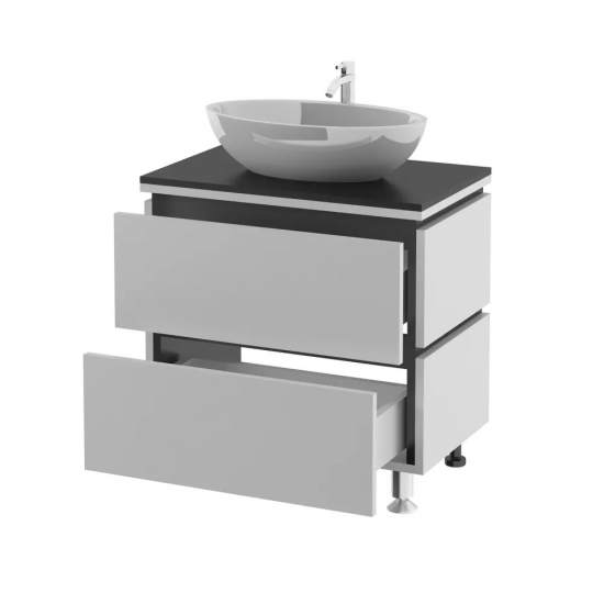 Тумба с раковиной AURA Триумф 70-2 напольная