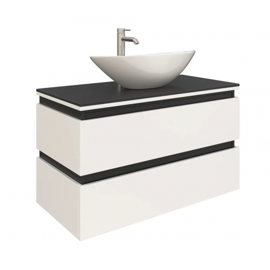 Тумба с раковиной AURA Триумф 70-2 пд подвесная