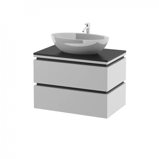 Тумба с раковиной AURA Триумф 70-2 пд подвесная