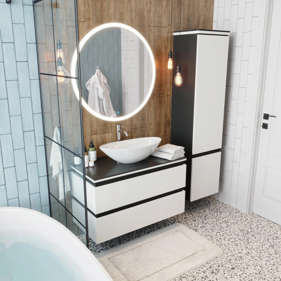 Тумба с раковиной AURA Триумф 90-2 пд подвесная