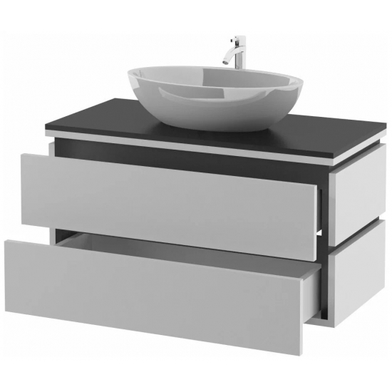 Тумба с раковиной AURA Триумф 90-2 пд подвесная