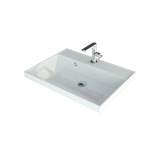 Тумба с раковиной AURA Vanessa 60-2 пд подвесная, белая