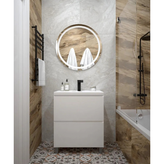 Тумба с раковиной AURA Vanessa 70-2 напольная, белая