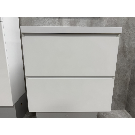 Тумба с раковиной AURA Vanessa 80-2 напольная, белая