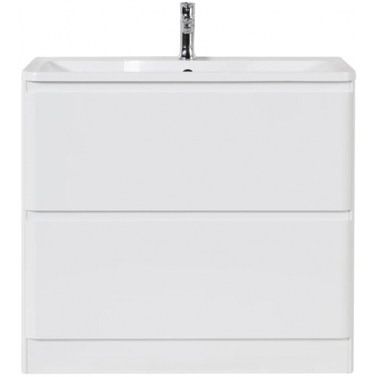 Тумба с раковиной BELBAGNO Albano 100 напольная, bianco lucido