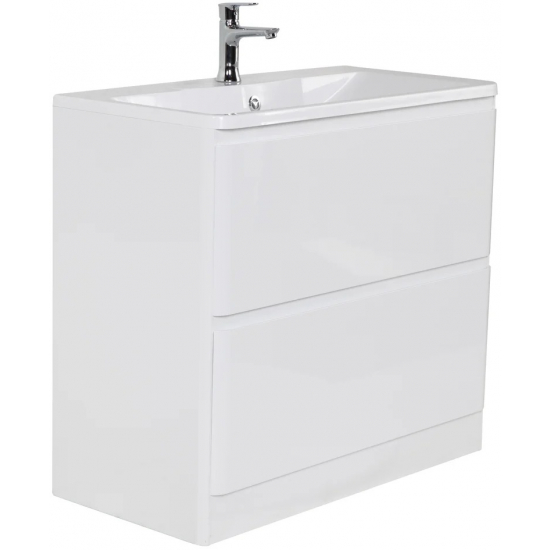 Тумба с раковиной BELBAGNO Albano 100 напольная, bianco lucido