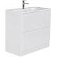 Тумба с раковиной BELBAGNO Albano 100 напольная, bianco lucido