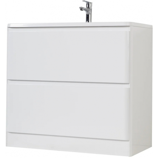 Тумба с раковиной BELBAGNO Albano 100 напольная, bianco lucido