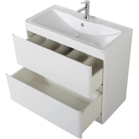 Тумба с раковиной BELBAGNO Albano 100 напольная, bianco lucido