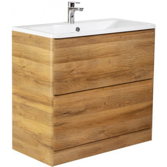 Тумба с раковиной BELBAGNO Albano 100 напольная, rovere rustico