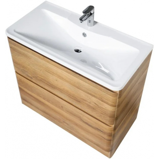 Тумба с раковиной BELBAGNO Albano 100 напольная, rovere rustico