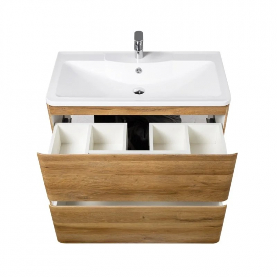 Тумба с раковиной BELBAGNO Albano 100 напольная, rovere rustico