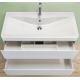 Тумба с раковиной BELBAGNO Albano 80 подвесная, bianco lucido