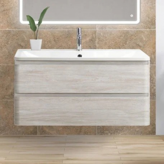 Тумба с раковиной BELBAGNO Albano 80 подвесная, rovere vintage bianco
