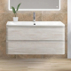 Тумба с раковиной BELBAGNO Albano 80 подвесная, rovere vintage bianco