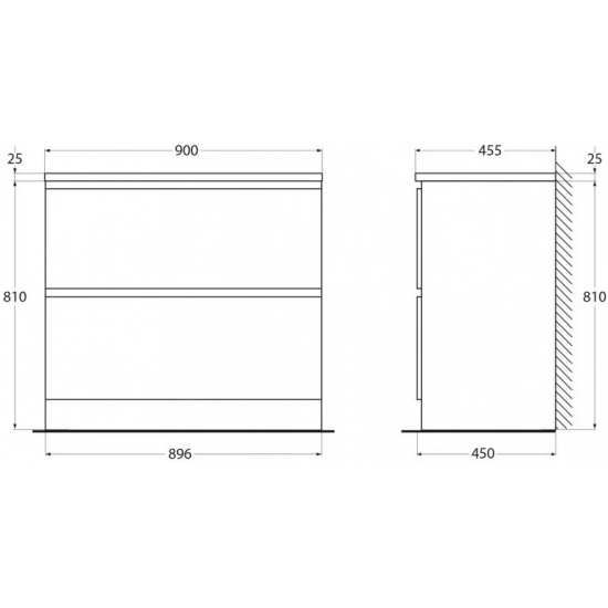 Тумба с раковиной BELBAGNO Albano 90 напольная, rovere rustico