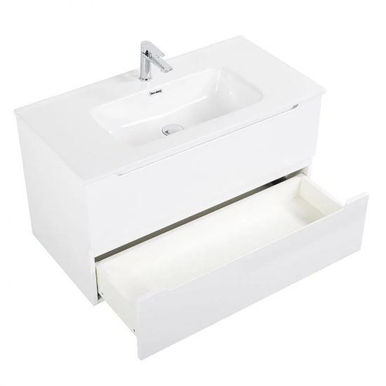 Тумба с раковиной BELBAGNO Etna 100 bianco lucido