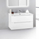 Тумба с раковиной BELBAGNO Etna 39 80 bianco lucido